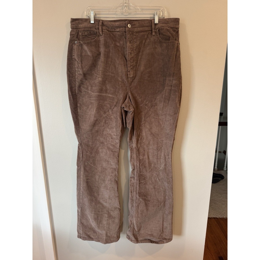Old Navy Higher High-Rise Flare Secret-Smooth Pockets Corduroy Pants Women's 18